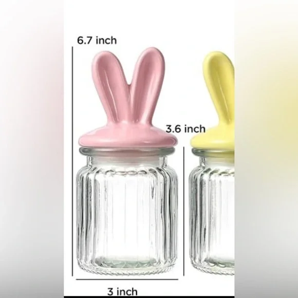 Easter Glass Jars canisters - Picture 2 of 3